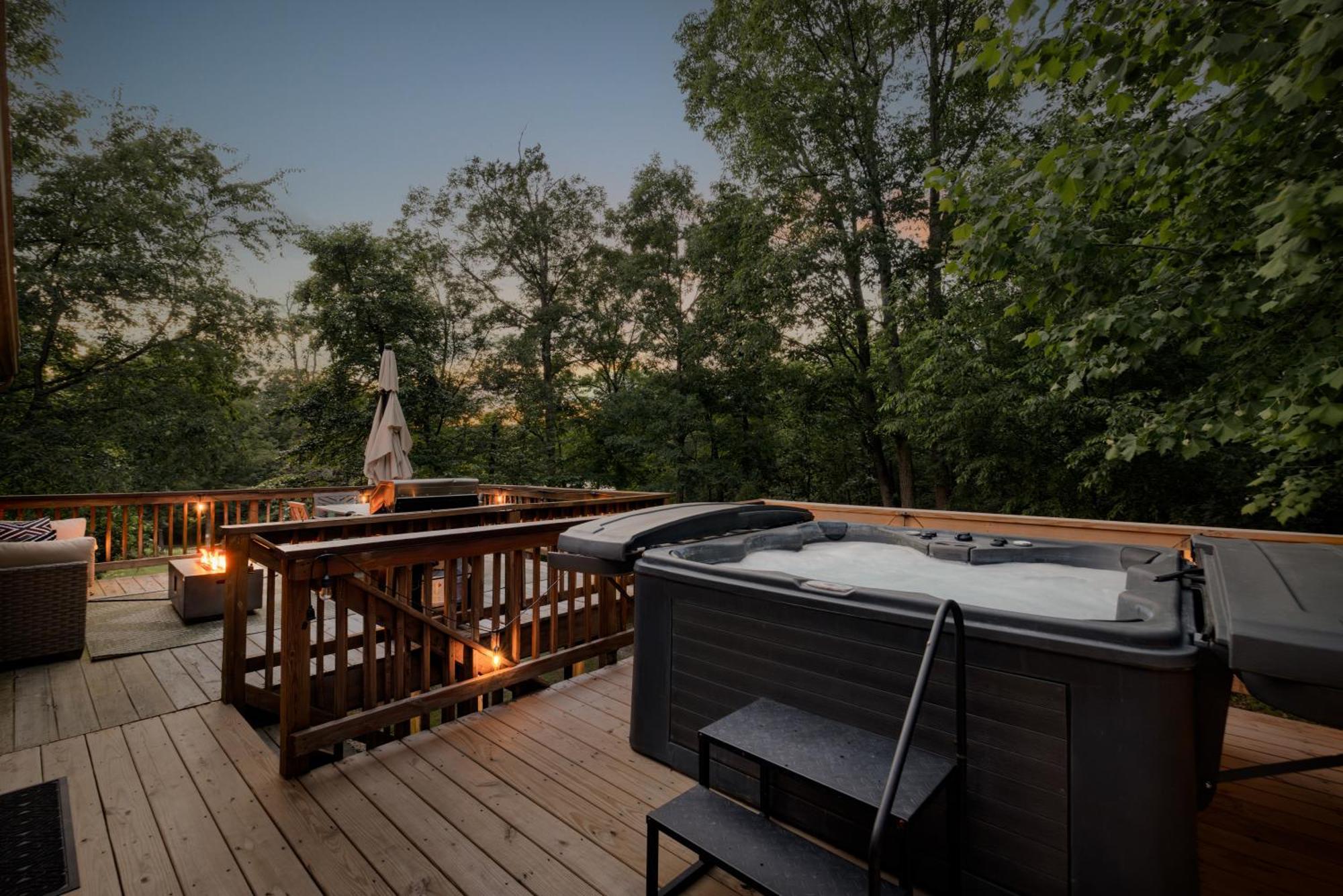 Shenandoah Dog Friendly Cabin With River Access, Hot Tub, Fire Pit, Bbq, Outdoor Dining Buitenkant foto
